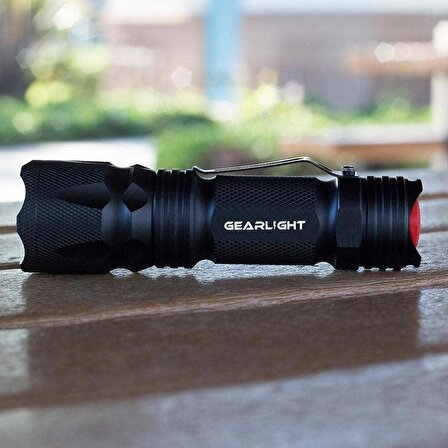 GearLight M3 LED Taktik El Feneri [2 Paket]
